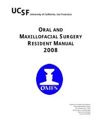 oral and maxillofacial surgery resident manual - Department of ...