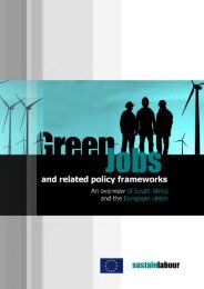 Green Jobs and related policy frameworks - Sustainlabour