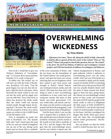 OVERWHELMING WICKEDNESS - Tony Alamo Christian Ministries