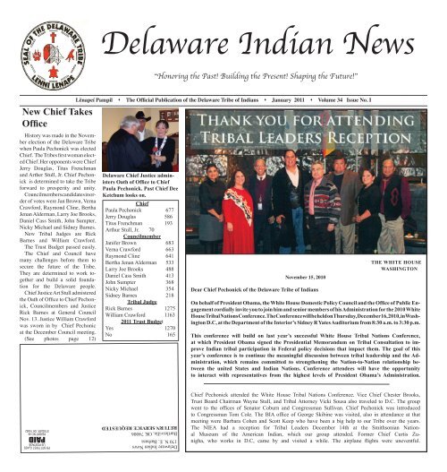 DIN January 2011 - Delaware Tribe of Indians