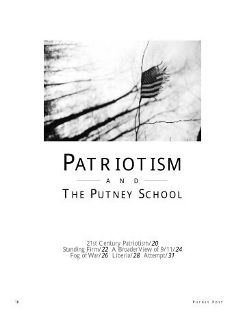 PATRIOTISM - The Putney School