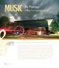 Music at Putney - The Putney School