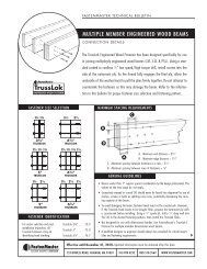 MULTIPLE MEMBER ENGINEERED WOOD BEAMS - FastenMaster