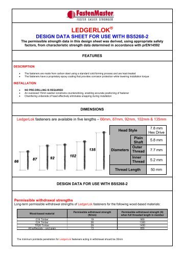 to download the LedgerLOK BS Report (PDF) - FastenMaster