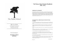 The Putney School Student Handbook 2010 - 2011