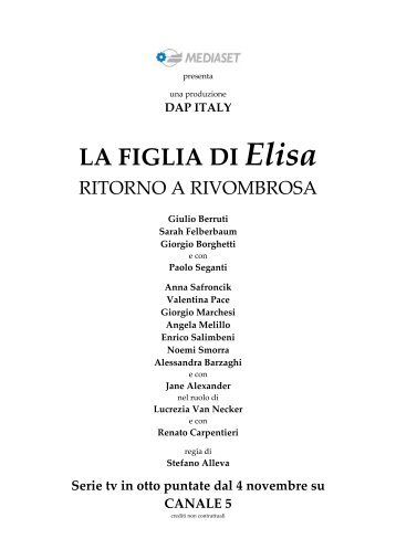 LA FIGLIA DI Elisa