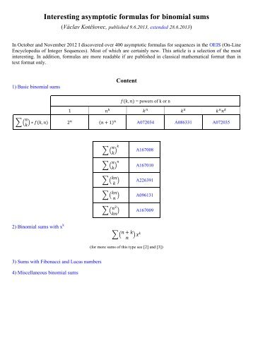 Interesting asymptotic formulas for binomial sums