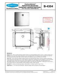 BOB B-4354 - Bobrick