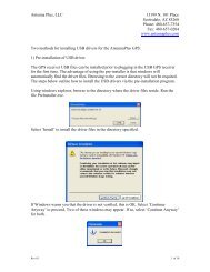 Two methods for installing USB drivers for the AntennaPlus GPS: