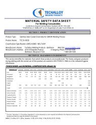 MATERIAL SAFETY DATA SHEET - Exocor