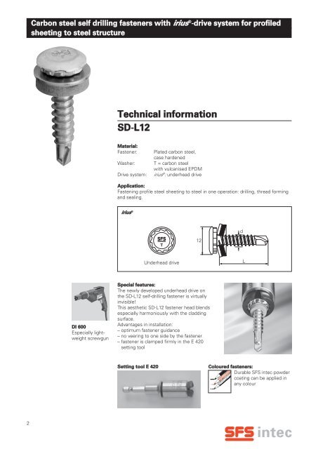 Direct attachment of profile steel and aluminium sheeting to steel ...