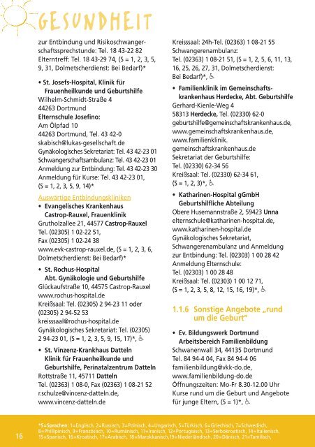 Bambini 8. Auflage - Kontakt- und Beratungsführer für ... - Dortmund.de
