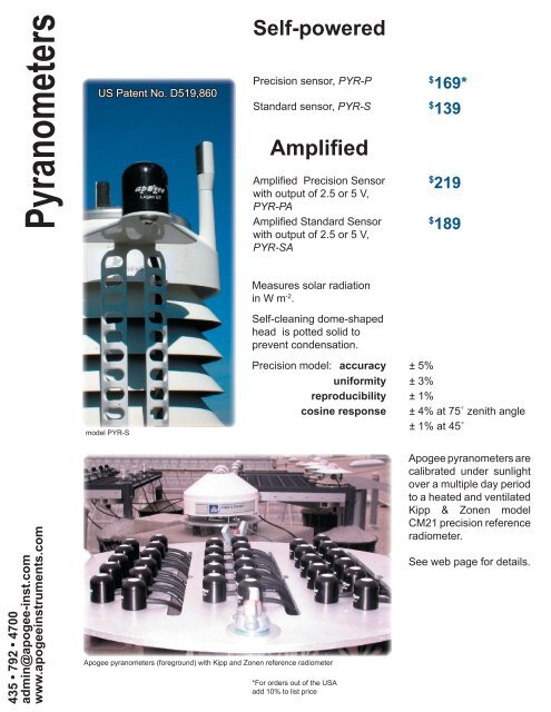 Sensors - Apogee Instruments