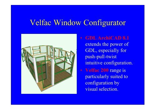 Velfac Window Configurator