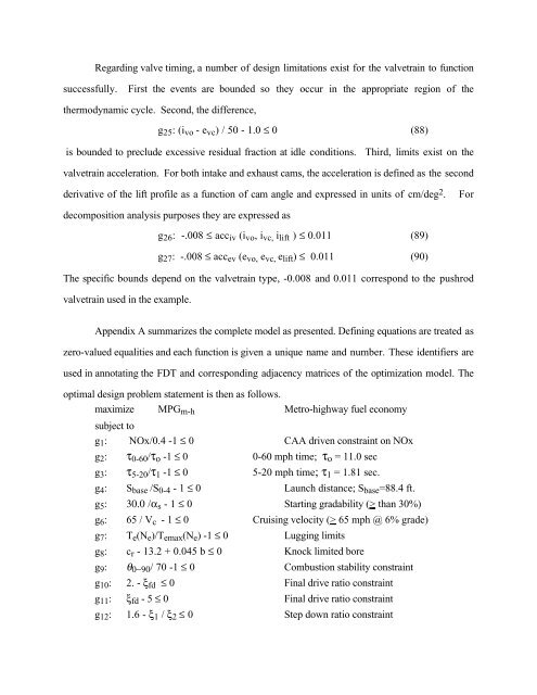 Decomposition Analysis of an Automotive Powertrain Design ...