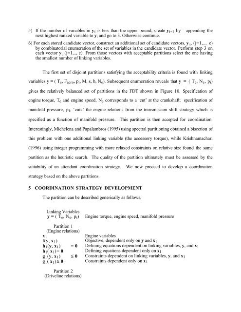 Decomposition Analysis of an Automotive Powertrain Design ...