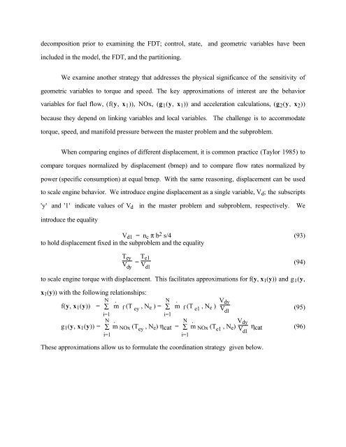 Decomposition Analysis of an Automotive Powertrain Design ...