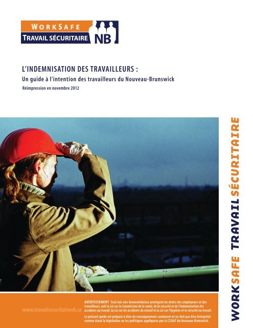 L'indemnisation des travailleurs - WorkSafeNB