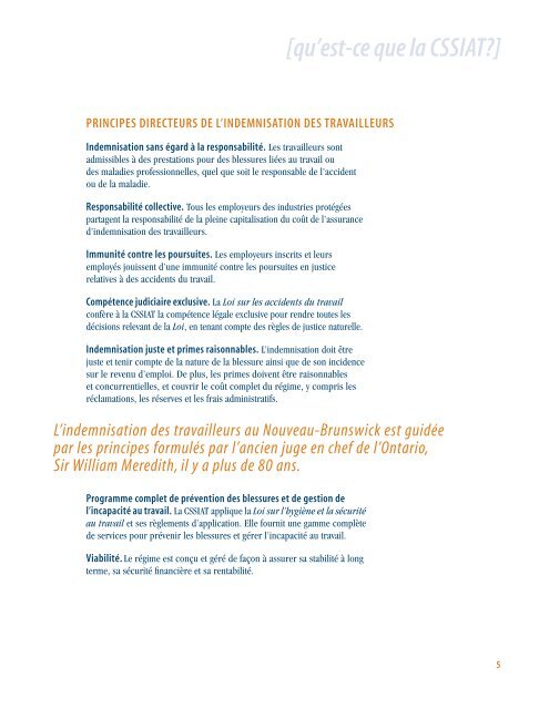 L'indemnisation des travailleurs - WorkSafeNB