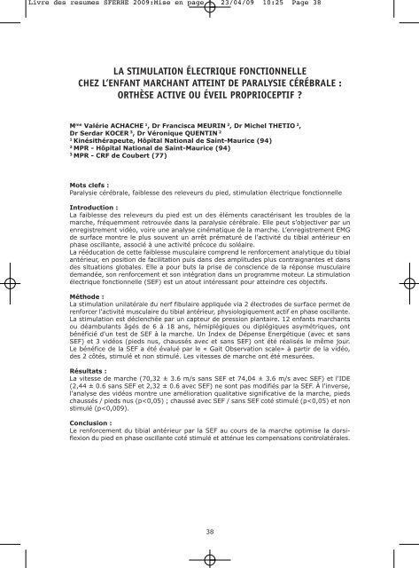 TELECHARGER le livre des rÃ©sumÃ©s (format pdf) - sferhe