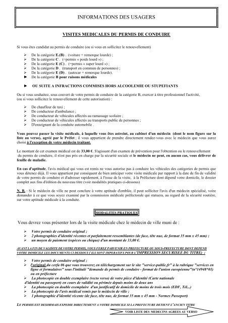 liste médecins agréés VM septembre 2013 - Préfecture de la Savoie