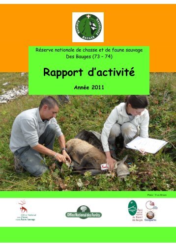 Rapport d'activité 2011de la RNCFS - Les services de l'État en Savoie