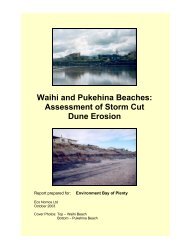 Waihi and Pukehina Beaches: Assessment of Storm Cut Dune Erosion