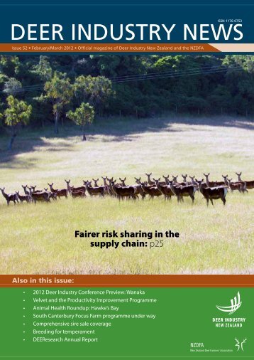 deer industry newsissn 1176-0753 - Deer Industry New Zealand