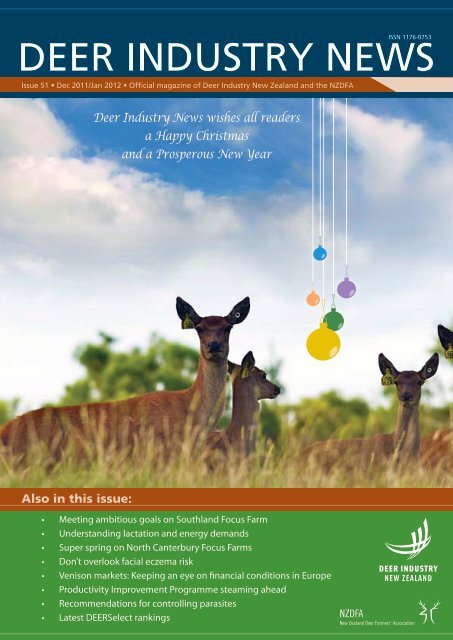 Deer Industry Newsissn 1176 0753 Deer Industry New Zealand