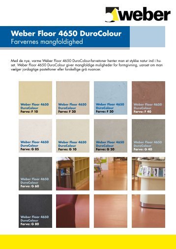 weber.floor 4650 DuroColour - farvernes mangfoldighed