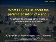 What LES tell us about the parameterisation of  and  - Convection