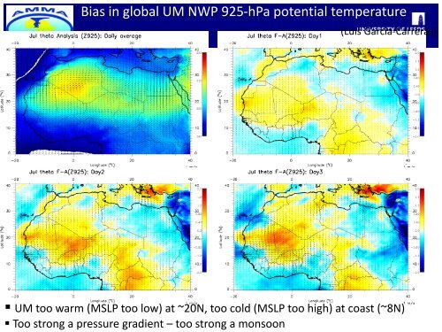 Influence of cold pools on the circulation over West ... - Convection