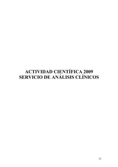 Memoria 2009 - Hospital Universitario de Guadalajara - Junta de ...