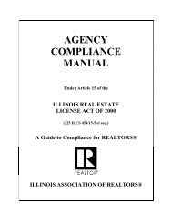 AGENCY COMPLIANCE MANUAL - Illinois Association of REALTORS