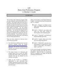 4-H Dairy Goat Proficiency Program A Member's ... - Lassen County