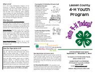 4-H Brochure Aug'13 - Lassen County