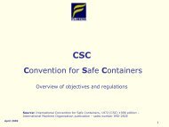 Overview of the Convention for Safe Containers - Florens