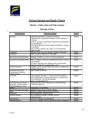 Genset damage repair criteria - Florens Container Services