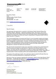 Commonwealth Bank of Australia - Submission to Super System ...