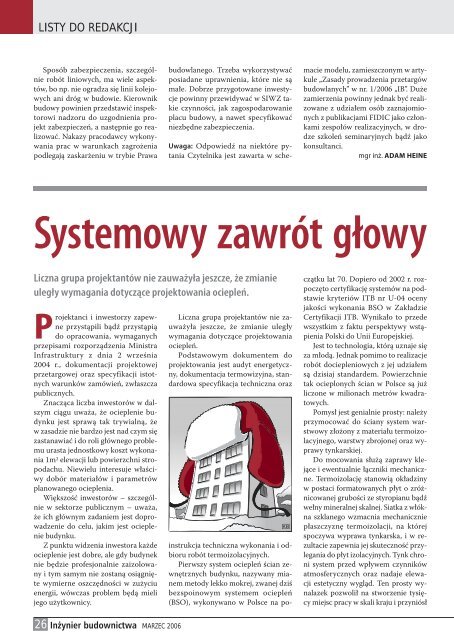 Oznakowanie - Polska Izba Inżynierów Budownictwa