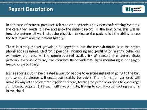 Worldwide Push Telecommunications for Tele-Medicine (PTT) and M-Health Market Growth, Demand 2015-2021