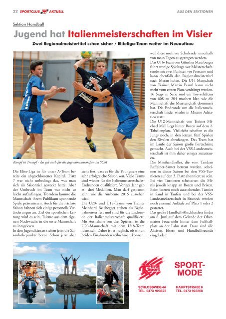 Sportclub Aktuell 01 2015