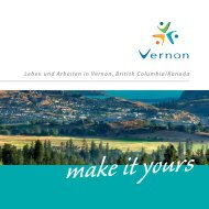 Leben und Arbeiten in Vernon, British Columbia/Kanada