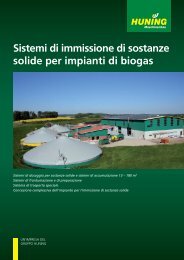 Sistemi di immissione di sostanze solide per impianti di biogas