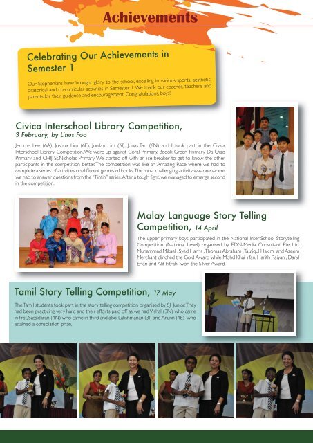 Issue 35 - Semester 1, 2012 - St. Stephen's School