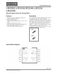 LM2902,LM324/LM324A,LM224/LM224A Quad Operational Amplifier