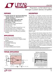 LT6105 - Precision, Extended Input Range Current Sense ... - TOSI