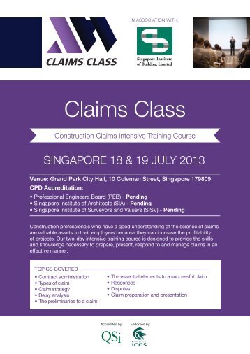 Download Flyer - Singapore Institute of Building Limited