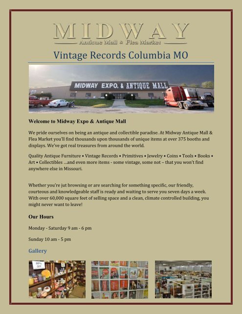Vintage Records Columbia MO