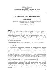 User Adoption of IPTV: A Research Model 1 Introduction